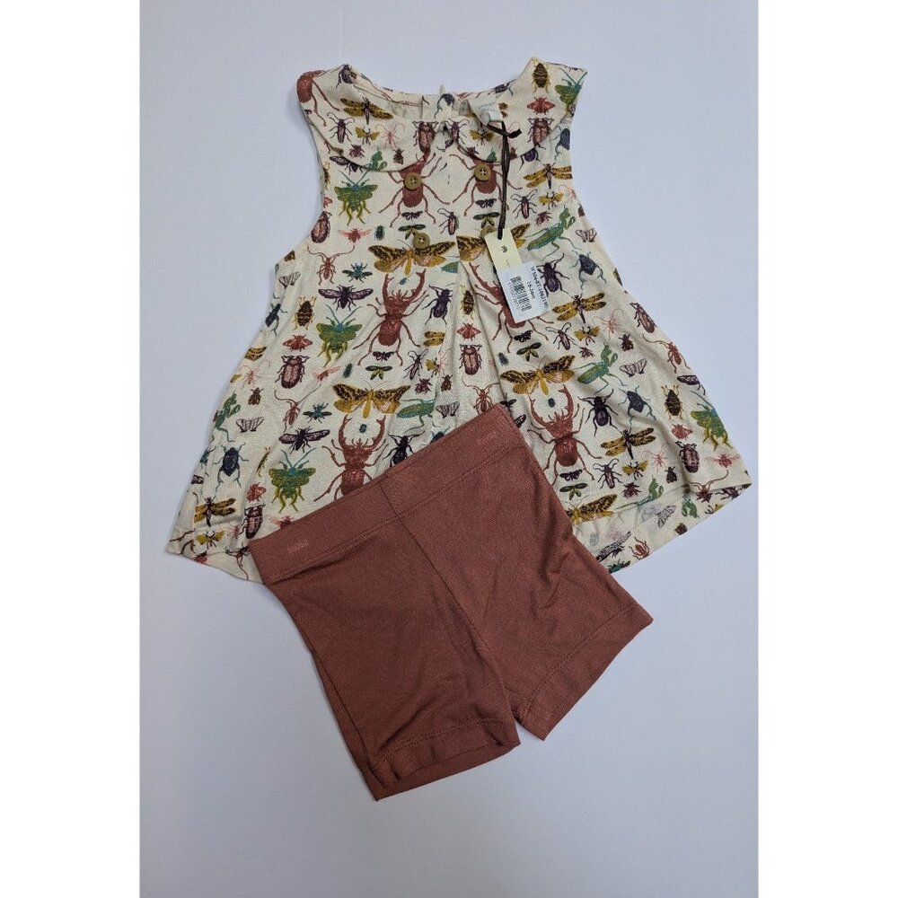 Kate Quinn Modal The last Insects Button Tab Top Bike Shorts Set 18-24 Bugs